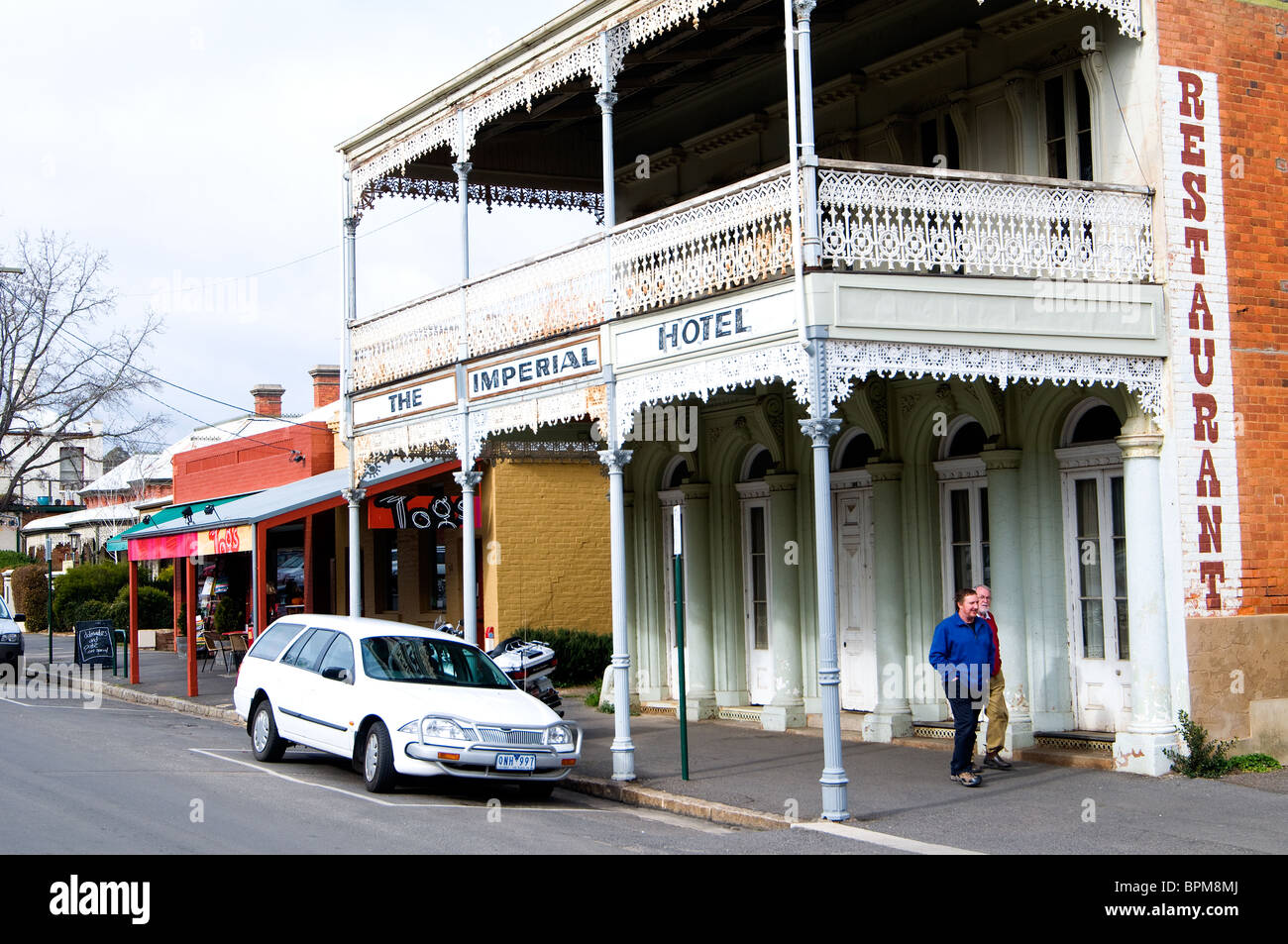 Lyttleton street, Castlemaine, Victoria, Australie Banque D'Images