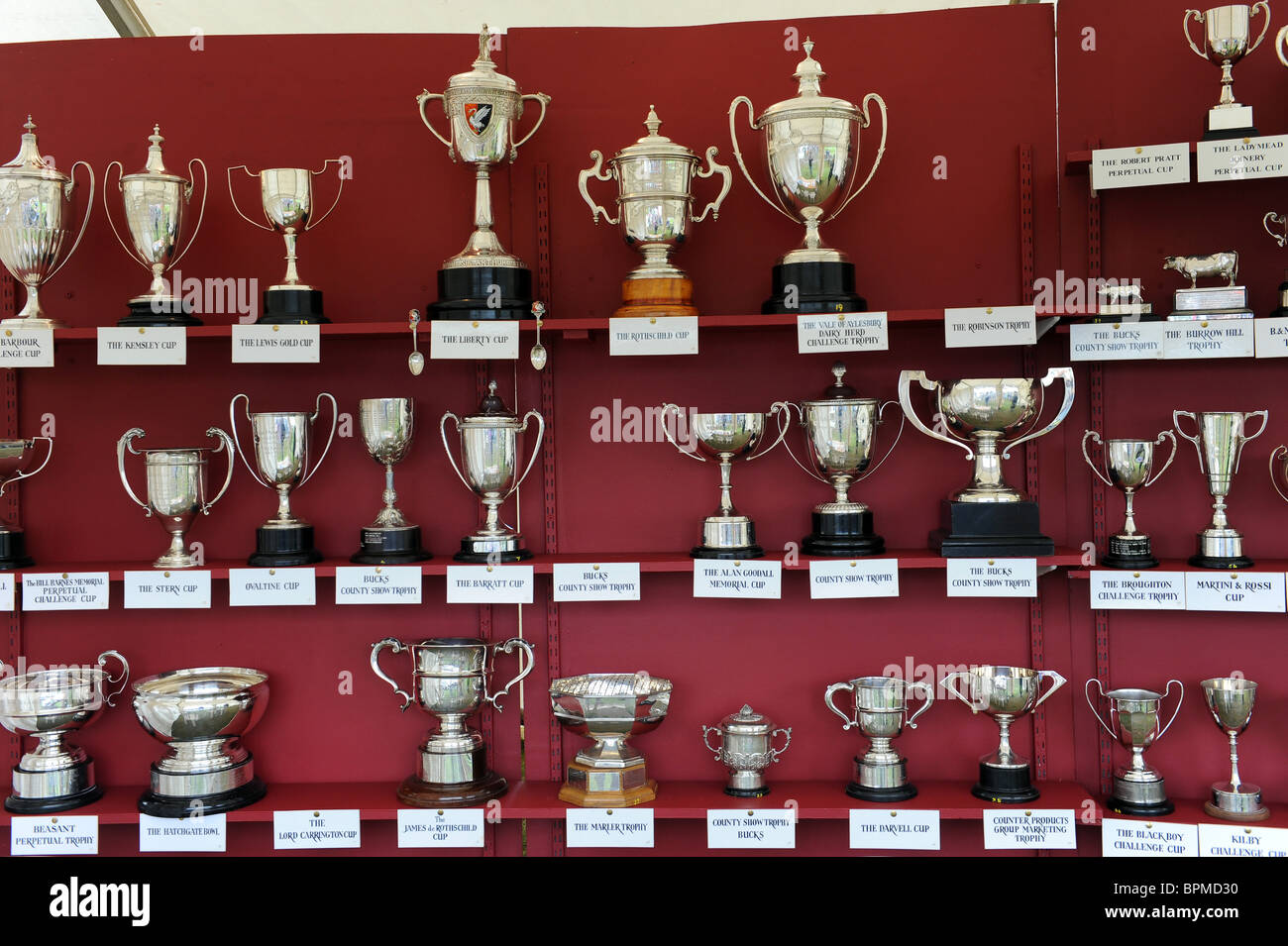 Trophées sur l'affichage à la comté de Bucks Show Banque D'Images