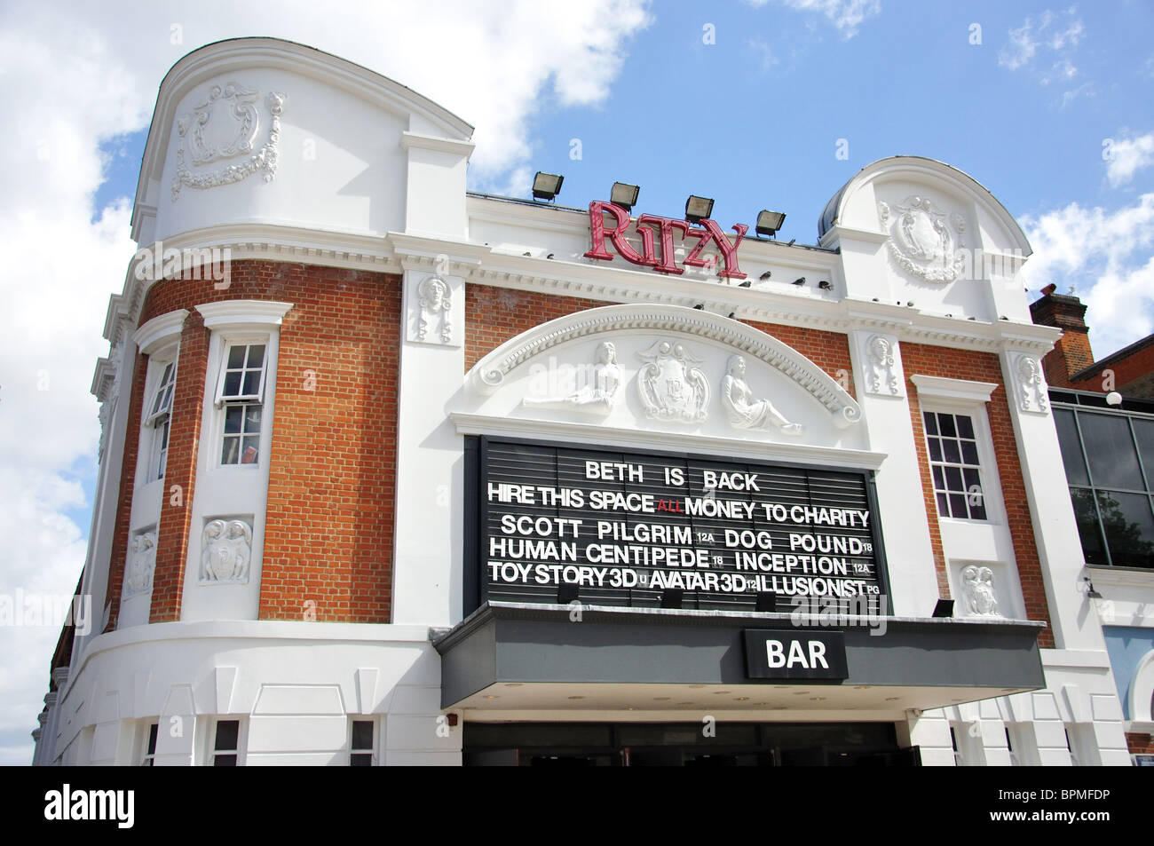 Le Ritzy Cinema, Brixton, Ovale Coldharbor Lane, Brixton, London Borough of Lambeth, Greater London, Angleterre, Royaume-Uni Banque D'Images