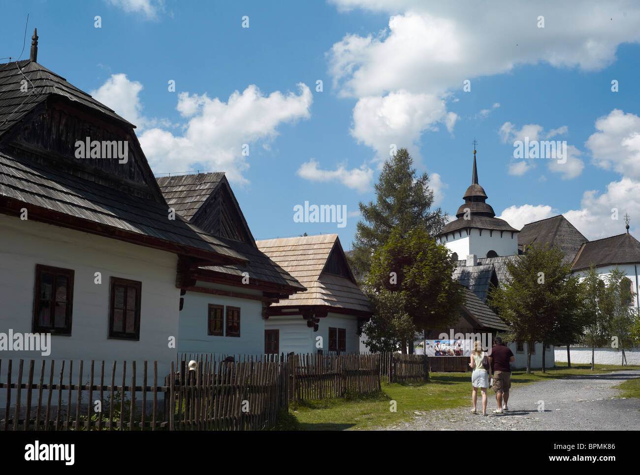 Le Musée Folklorique du village de Liptov Pribylina Banque D'Images