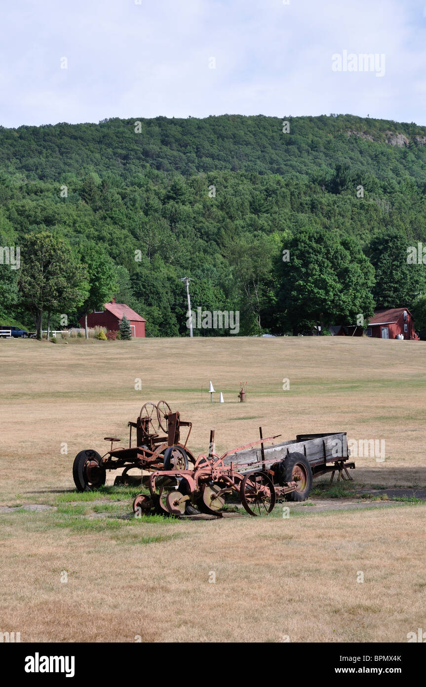 Les machines agricoles, New England, New York, USA Banque D'Images