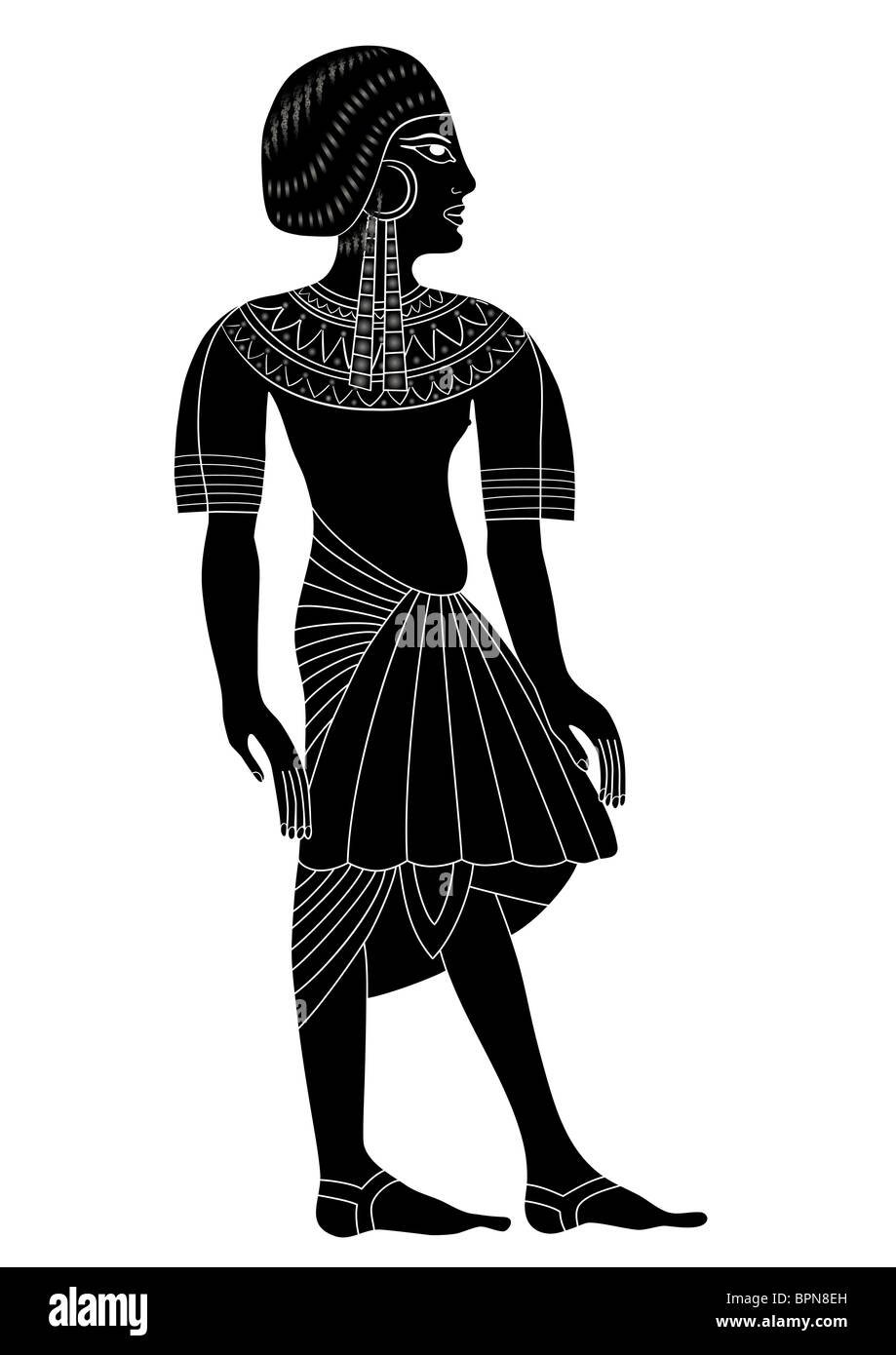 Illustration de la femme de l'Égypte ancienne Banque D'Images