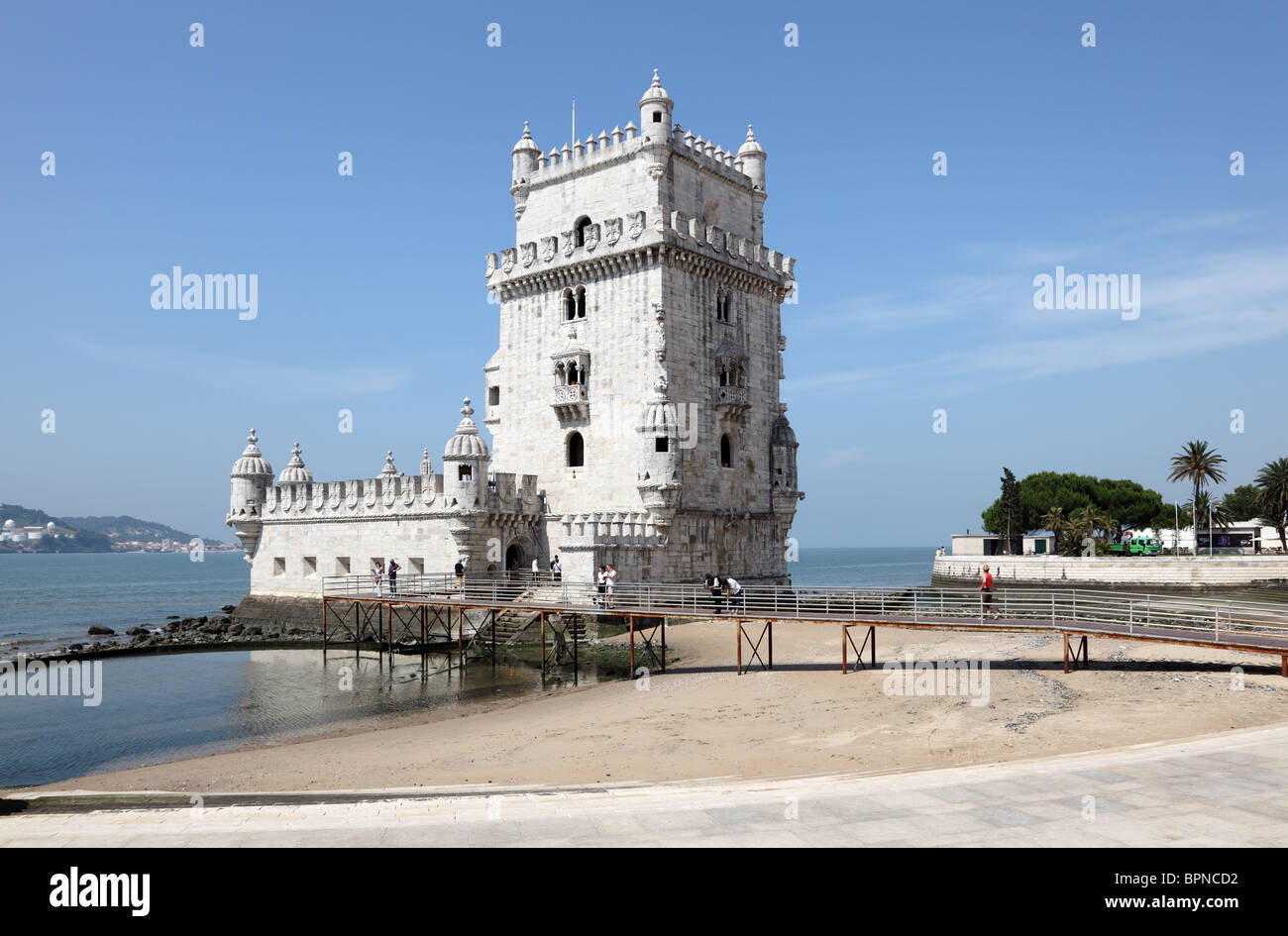 Torre de Belém (tour de Belém) à Lisbonne, Portugal Banque D'Images