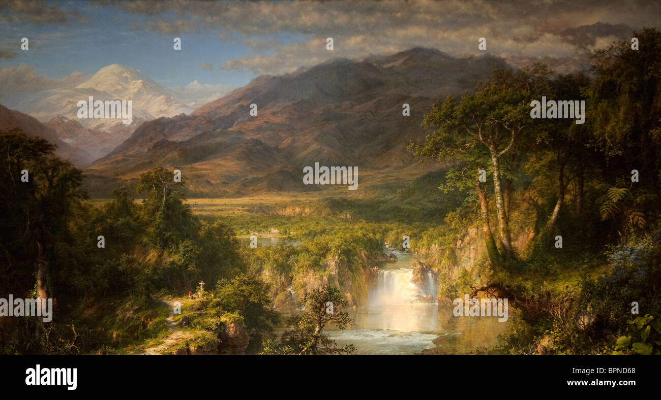 Le Cœur des Andes, 1859, par Frederic Edwin Church Photo Stock - Alamy