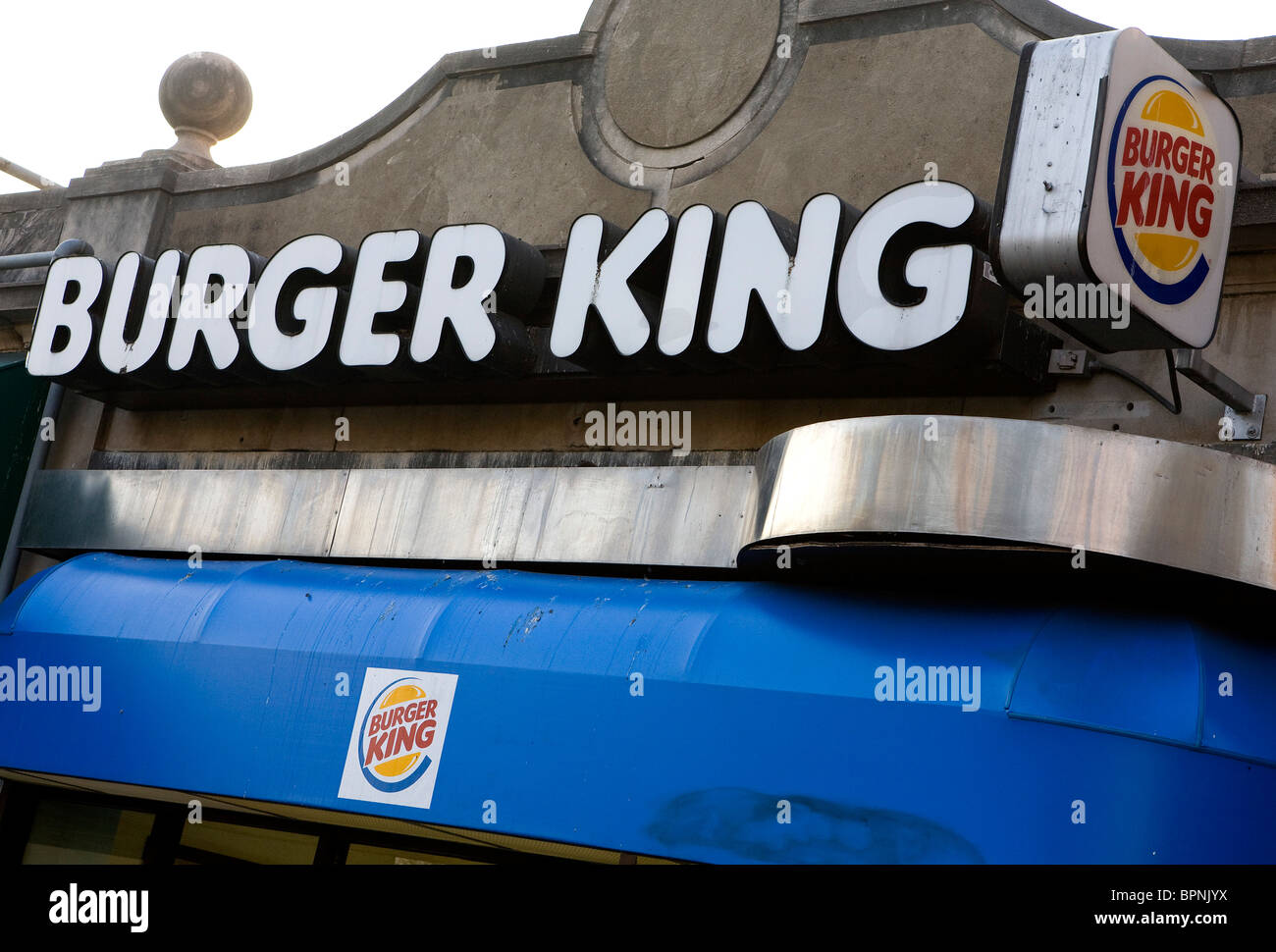 Un Burger King. Banque D'Images