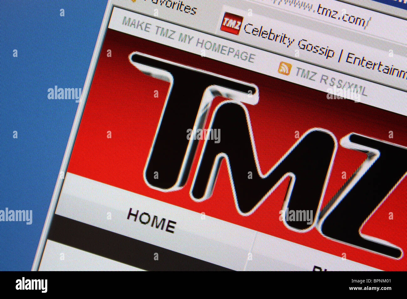Le TMZ potins entertainment news Banque D'Images