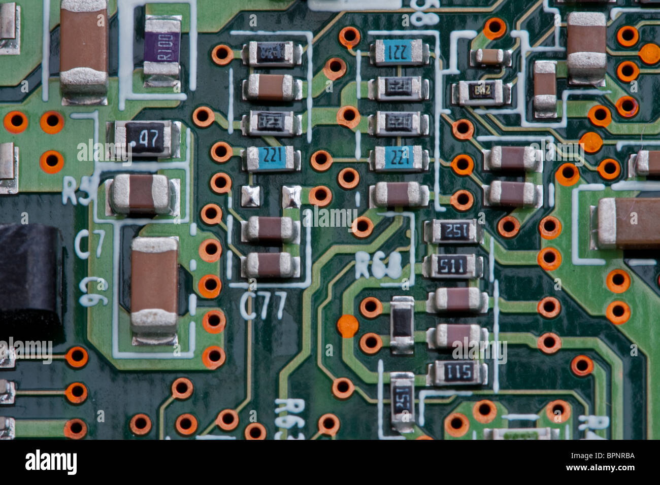 Macro de PCB Banque D'Images