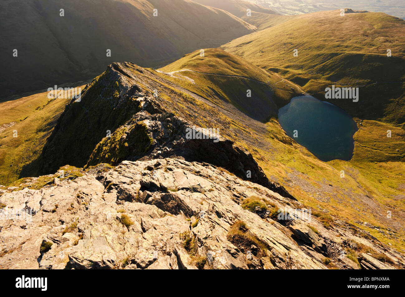 Bord tranchant et échelles de l'Tarn, Blencathra, Cumbria Banque D'Images