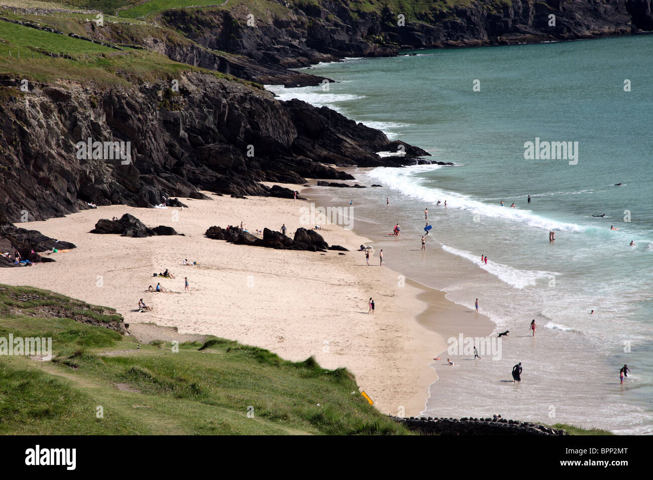 Plage où Ryans Daughter a été filmée, Slea Head, péninsule de Dingle, comté de Kerry Banque D'Images