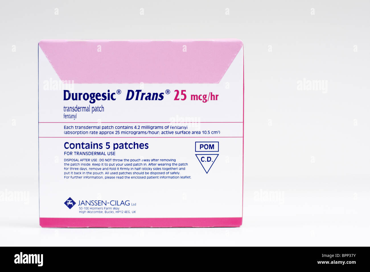 Transdermique de Fentanyl Banque D'Images