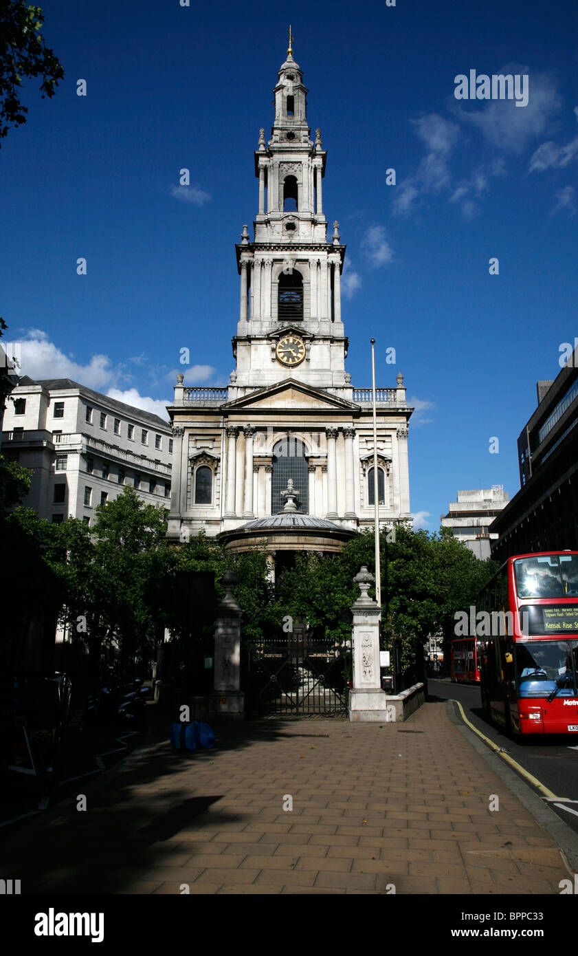 L'église St Mary le Strand sur le Strand, London, UK Banque D'Images