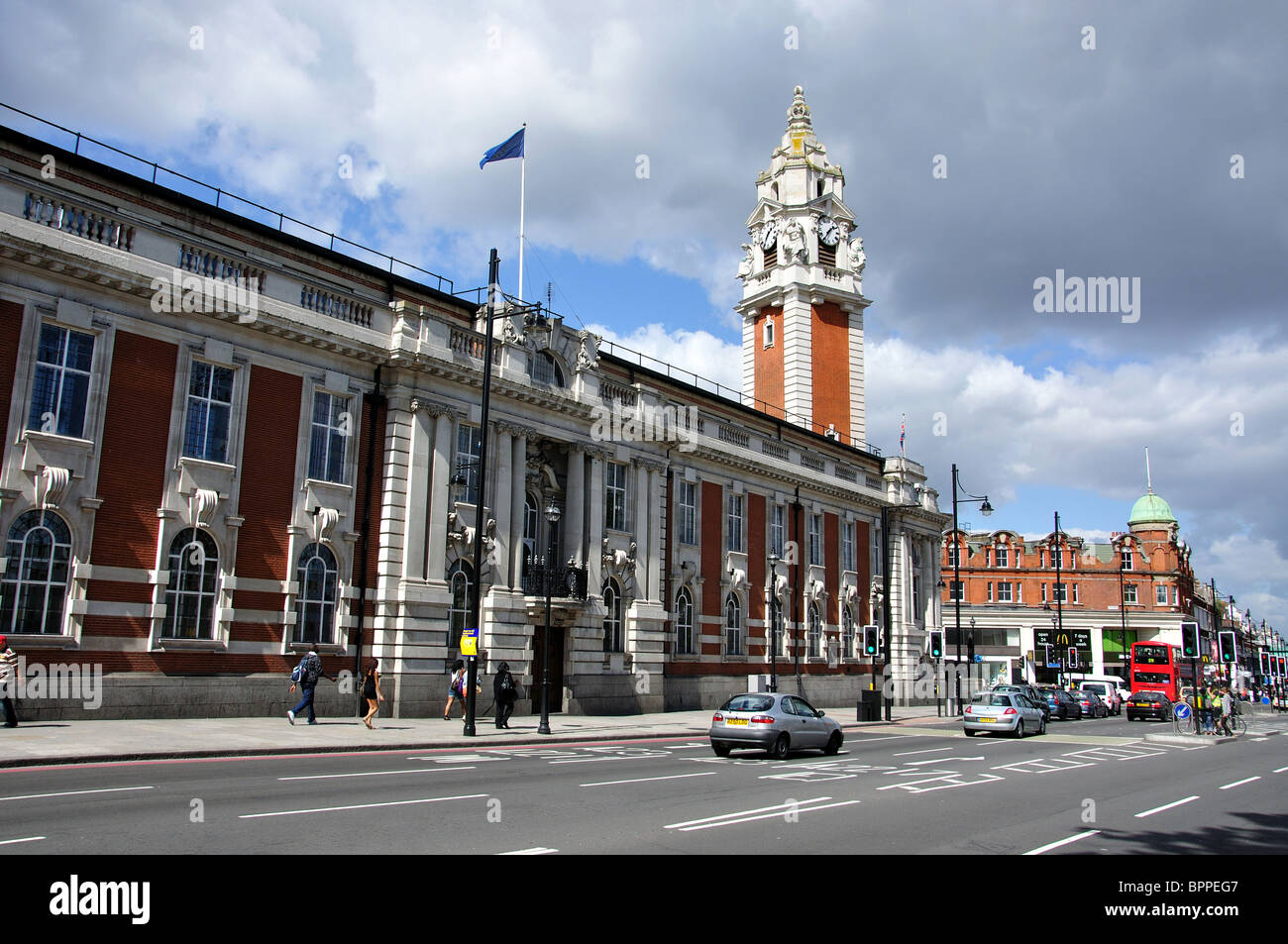Hôtel de ville de Lambeth, Brixton Hill, Brixton, London Borough of Lambeth, Greater London, Angleterre, Royaume-Uni Banque D'Images