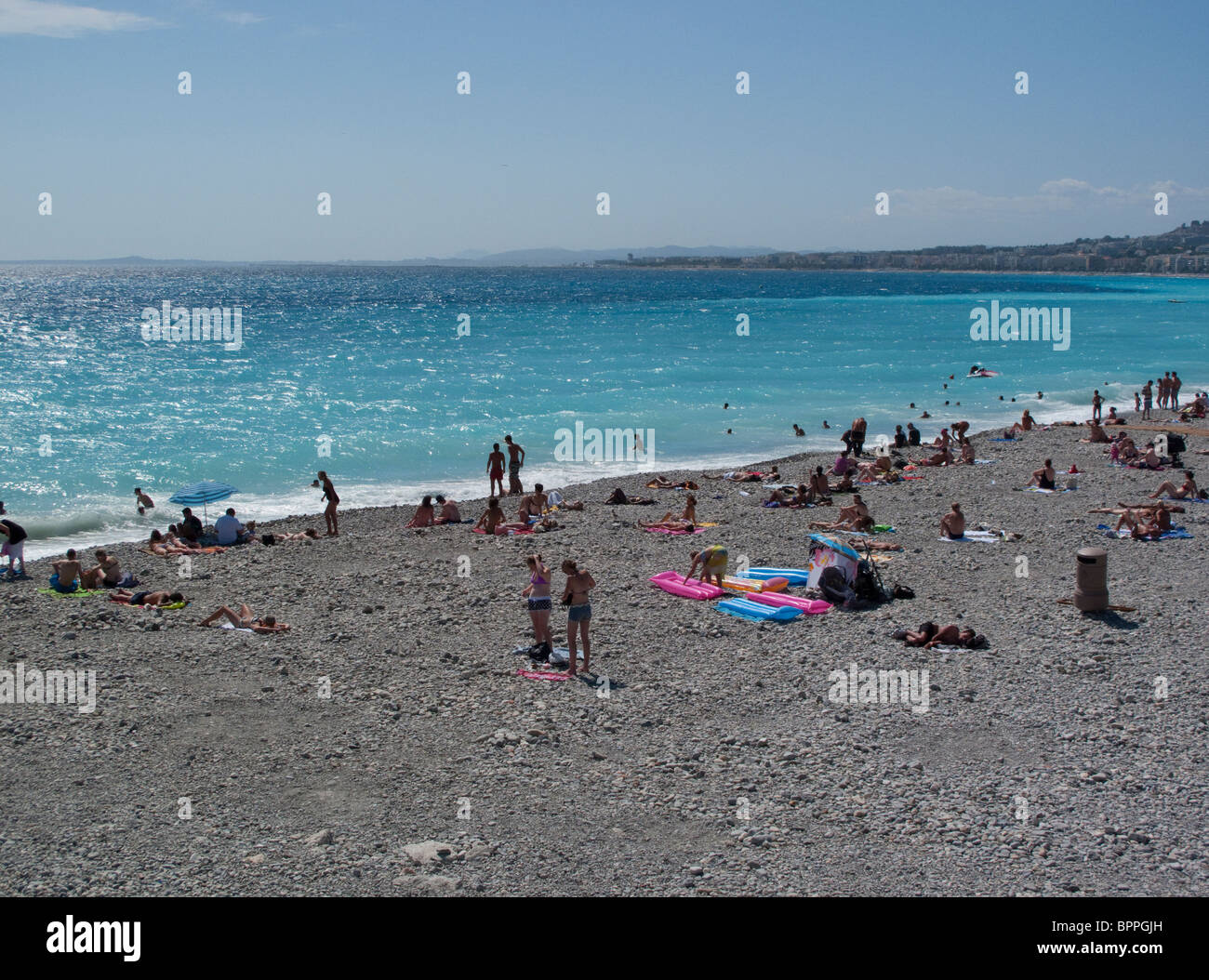 Baie des Anges, Promenade des Anglais, Nice, France Banque D'Images