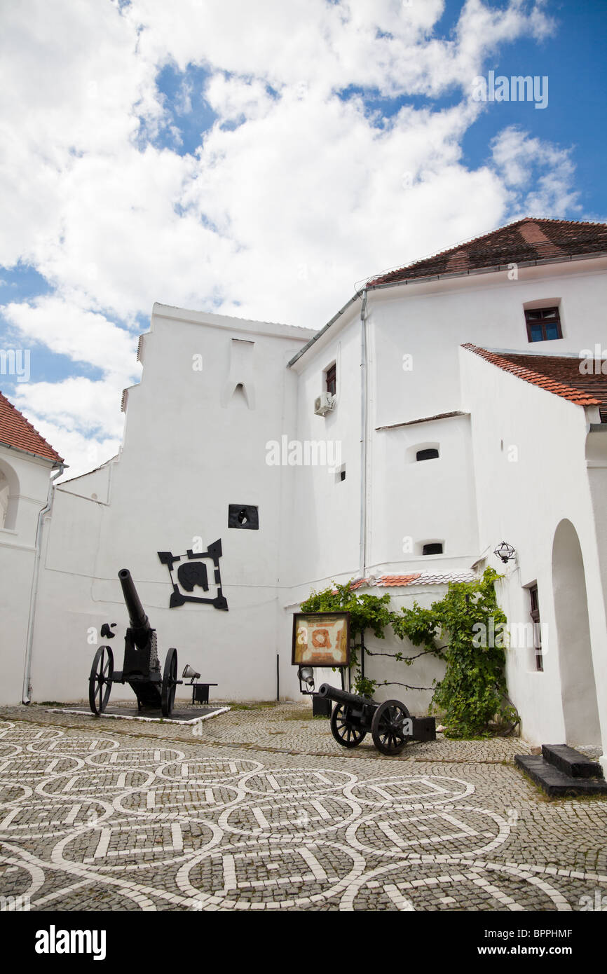 Le château sur la Colline Cetatuia à Brasov, Roumanie. Banque D'Images