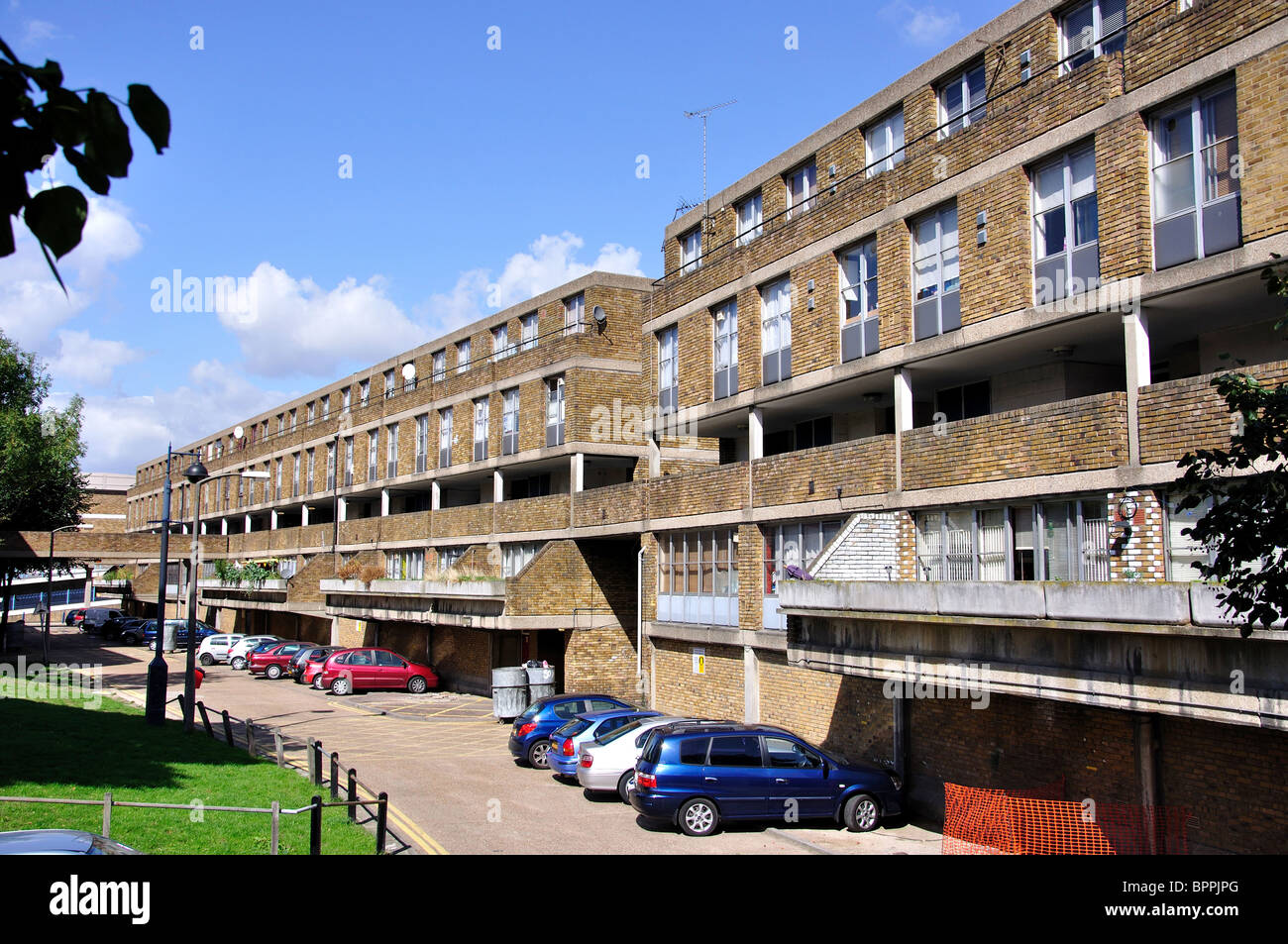 Maison terrier housing estate, Benoît Road, Stockwell, London Borough of Lambeth, Greater London, Angleterre, Royaume-Uni Banque D'Images