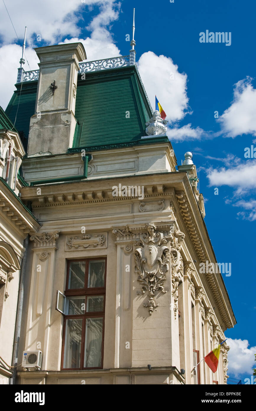 Palais Roznovanu, aujourd'hui la mairie de Iasi, Roumanie Banque D'Images