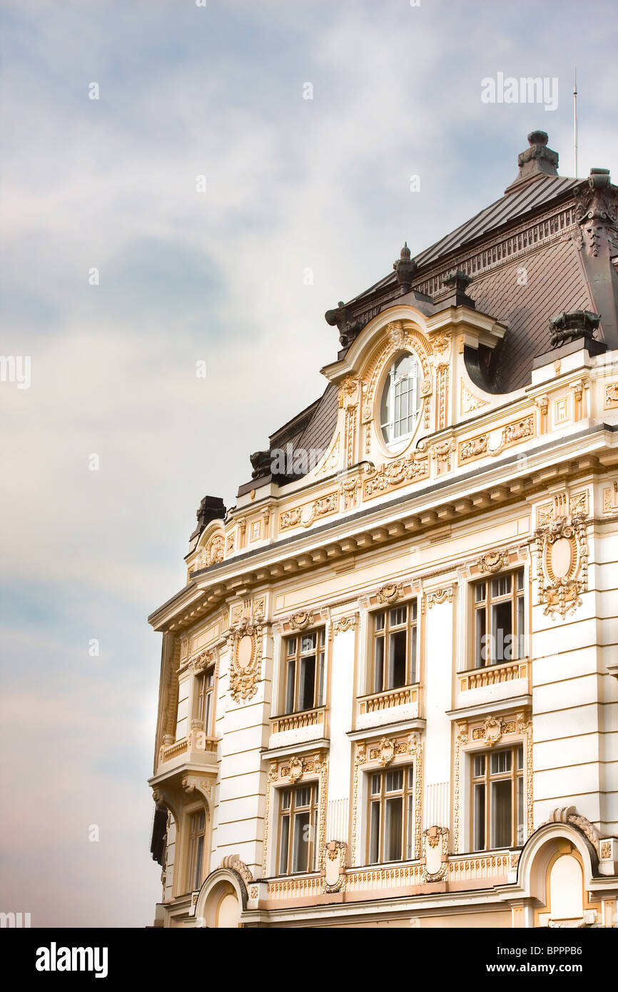 L'hôtel de ville dans la ville de Sibiu, Roumanie Banque D'Images