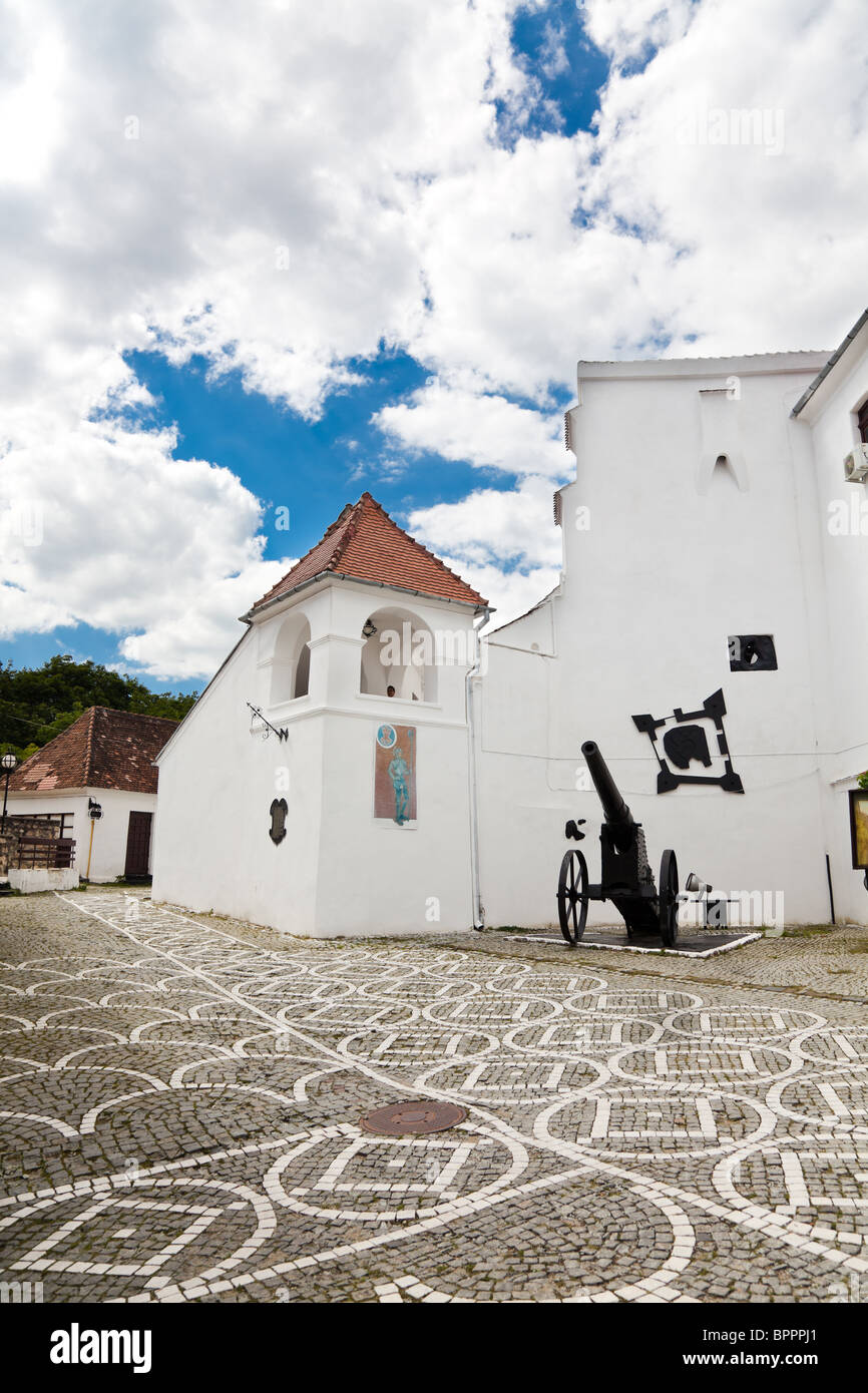 Le château sur la Colline Cetatuia à Brasov, Roumanie. Banque D'Images