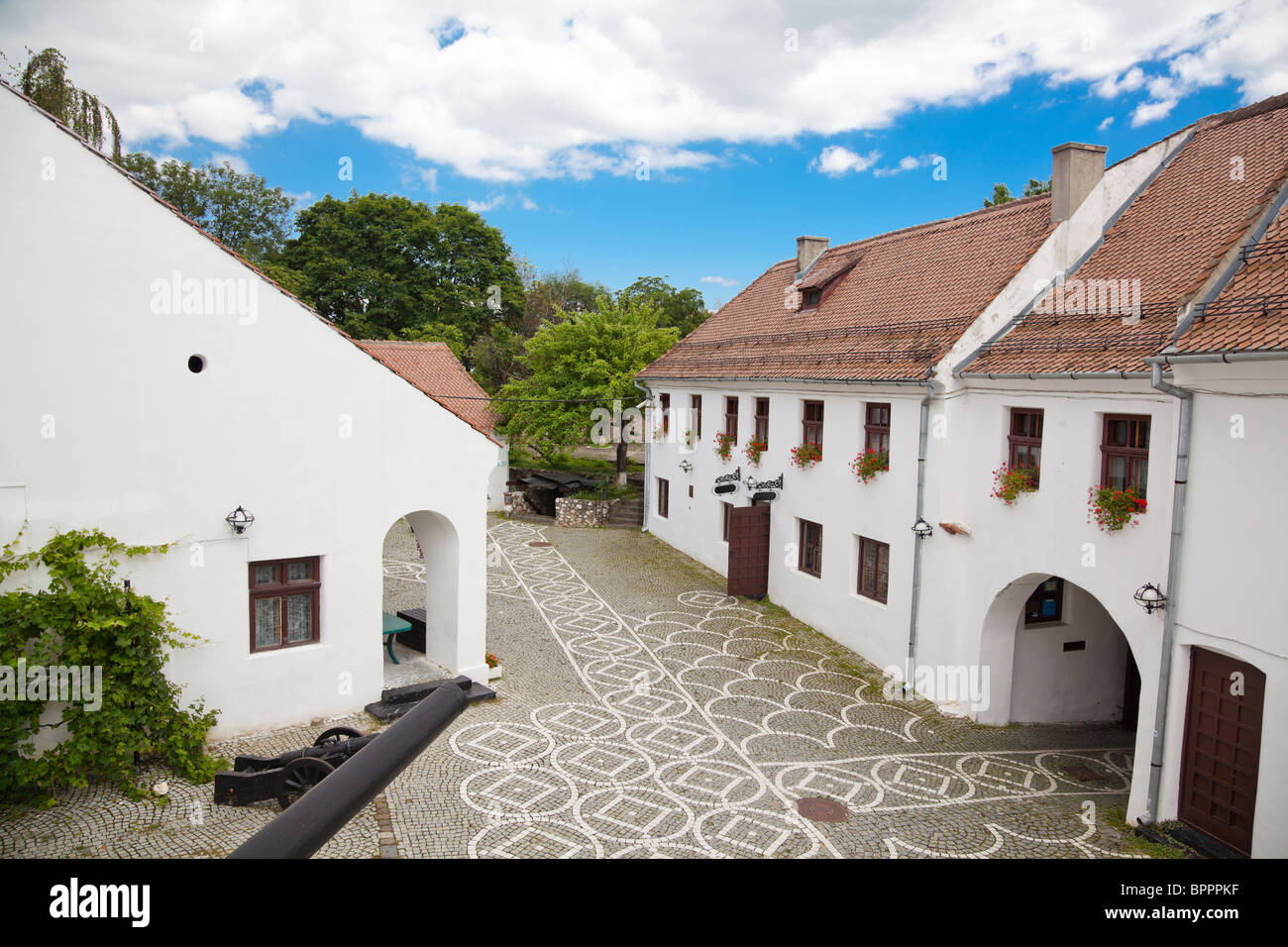 Le château sur la Colline Cetatuia à Brasov, Roumanie. Banque D'Images