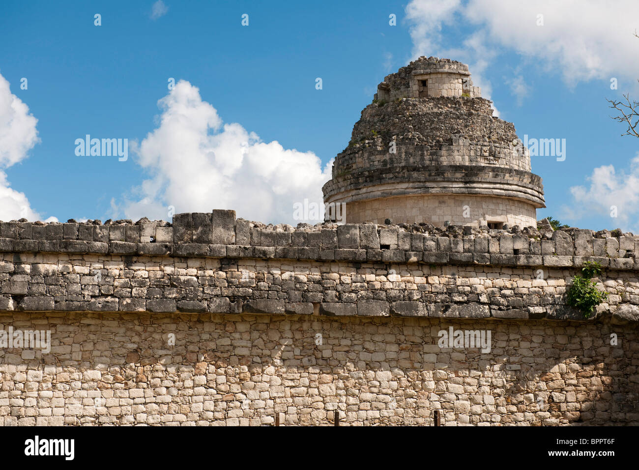Observatoire, El Caracol, Chichen Itza ruines, le Yucatan, Mexique Banque D'Images