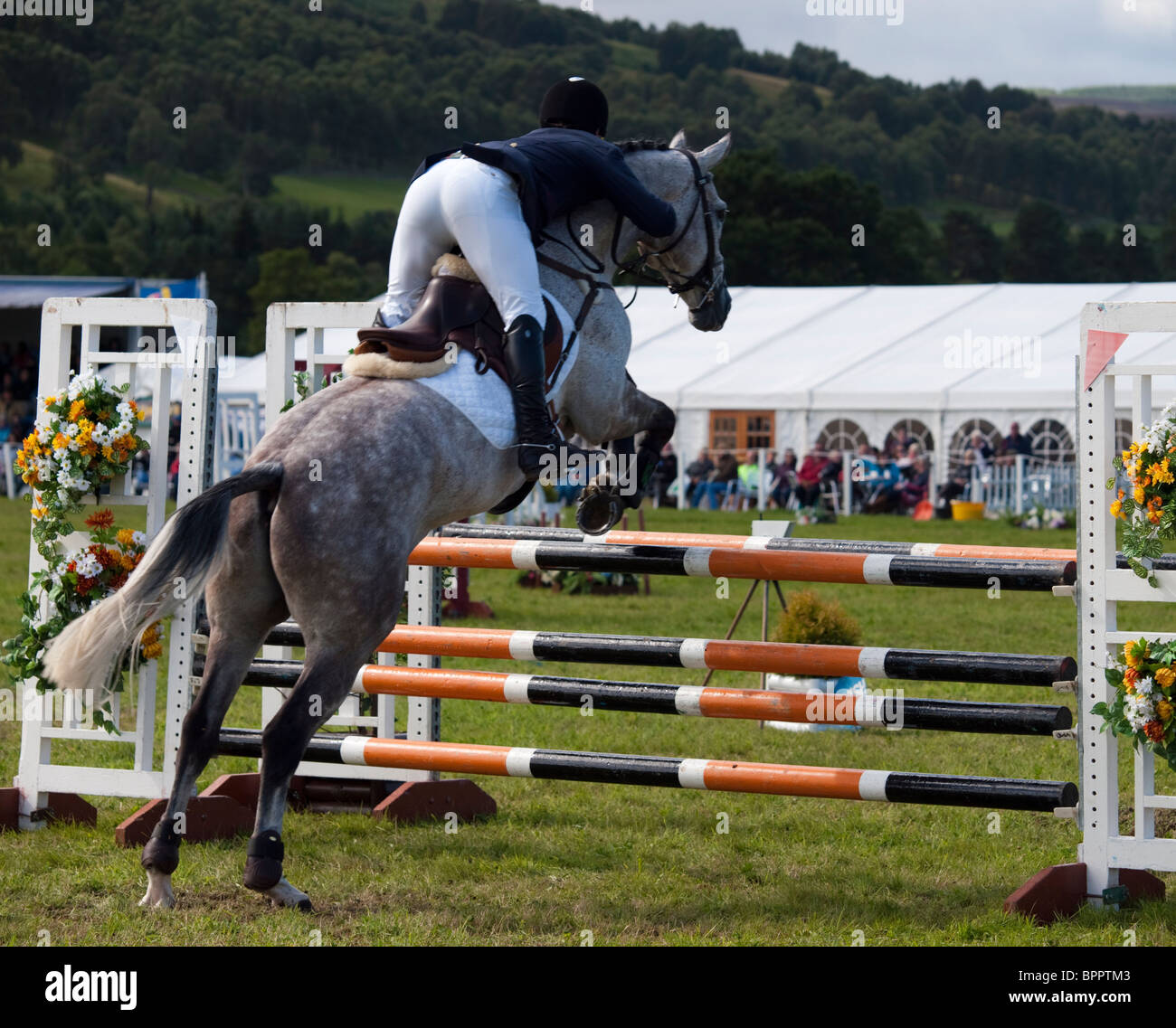 Show Jumping à Blair Castle, Scotland, Août 2010 Banque D'Images