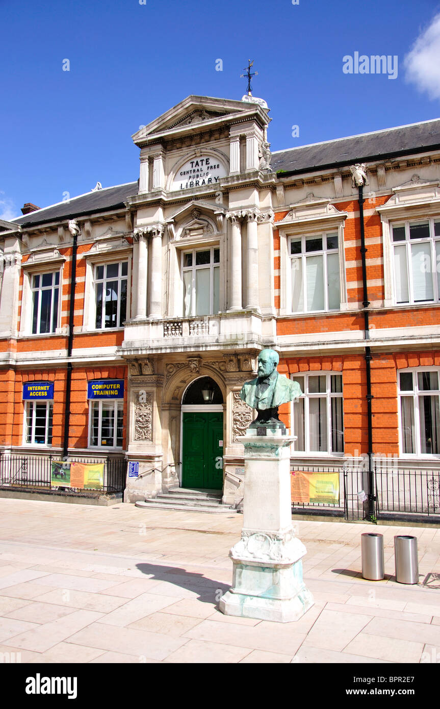 Bibliothèque de référence Brixton Brixton, ovale, Brixton, London Borough of Lambeth, Greater London, Angleterre, Royaume-Uni Banque D'Images