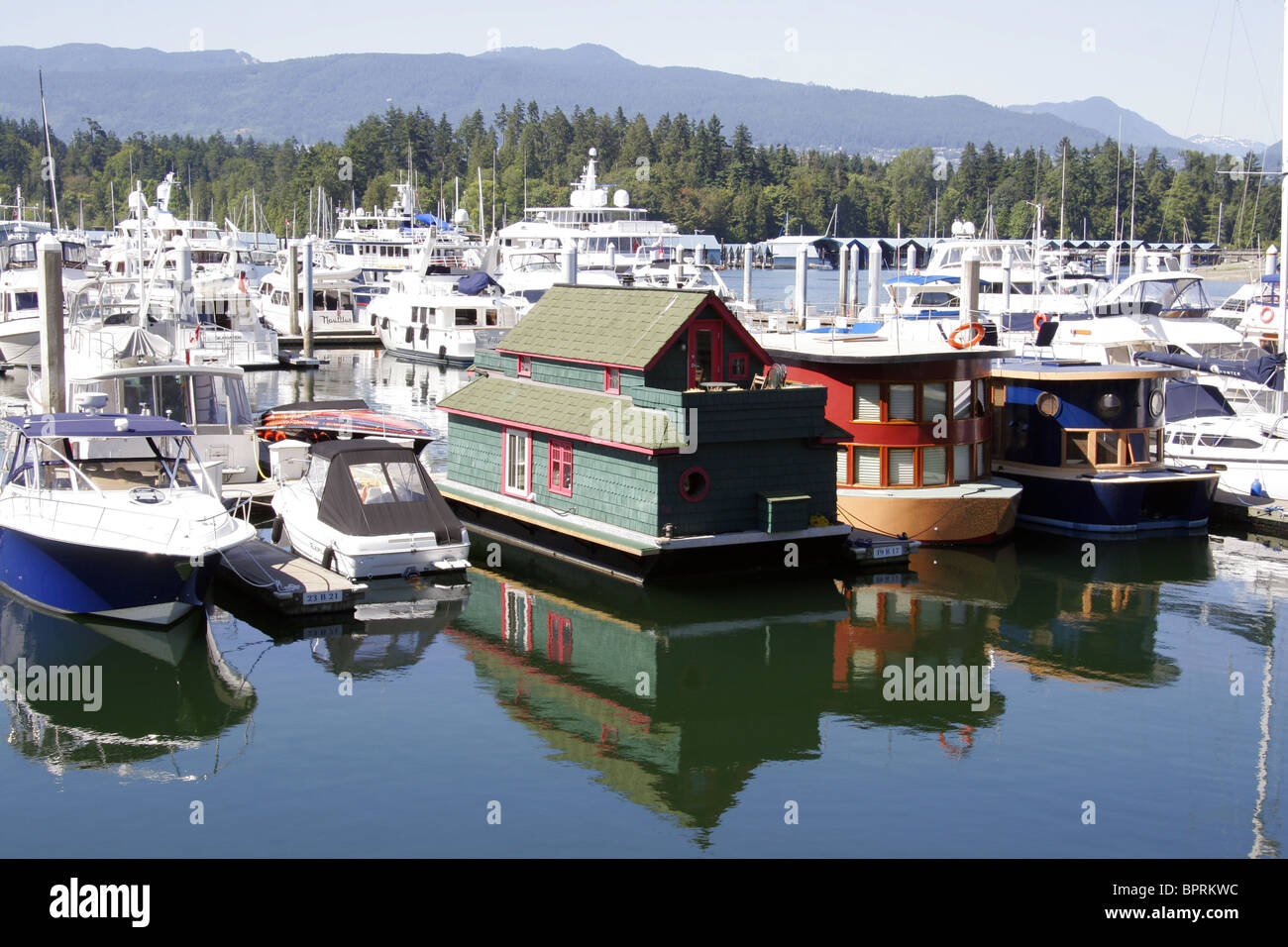 Floathome, Coal Harbour, Vancouver, British Columbia, Canada Banque D'Images