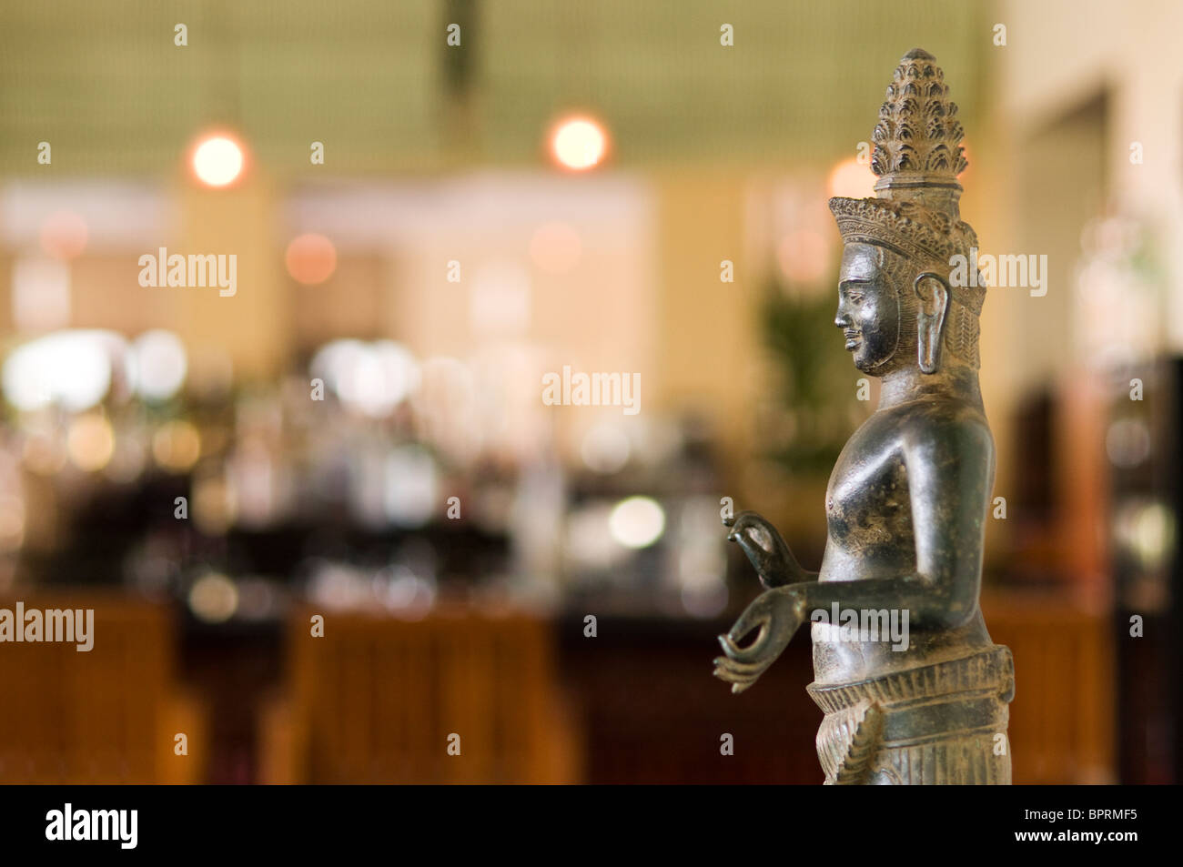 Aire de loisirs, Grand Hôtel D'Angkor, Siem Reap, Cambodge Banque D'Images