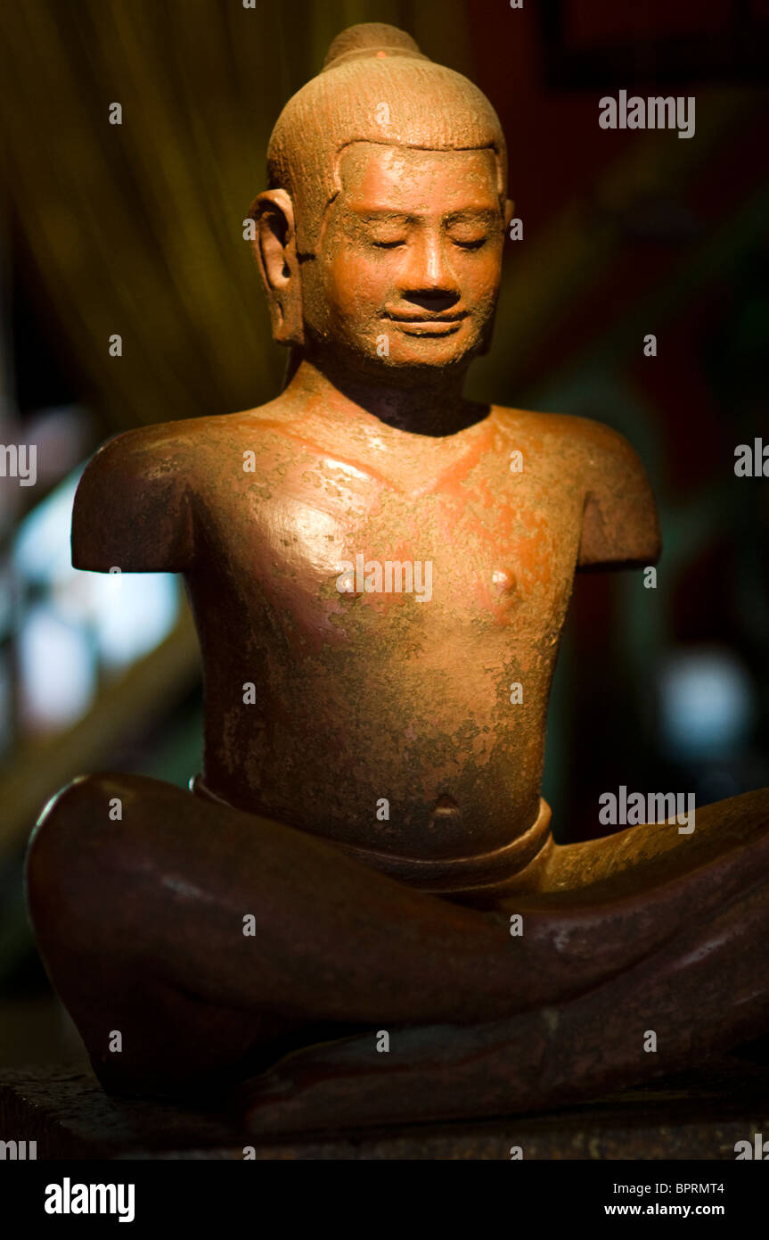 La figure en restaurant, Siem Reap, Cambodge Banque D'Images