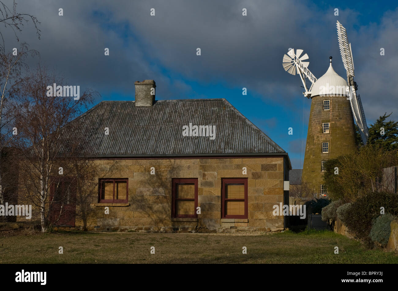 Ancien moulin restauré Callington dans Oatlands, Tasmanie Banque D'Images