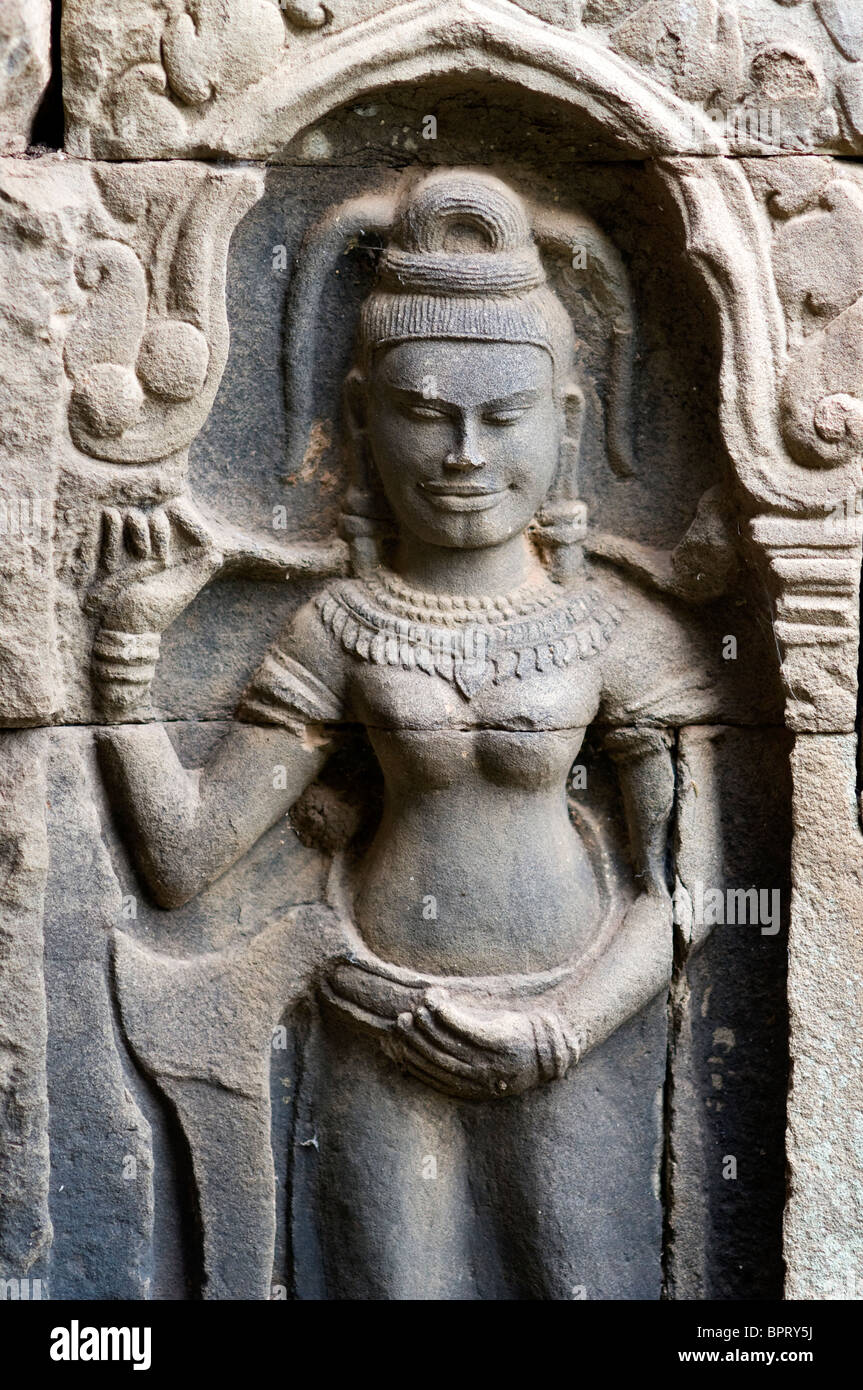 Wat Nokor, Kompong Cham, au Cambodge Banque D'Images