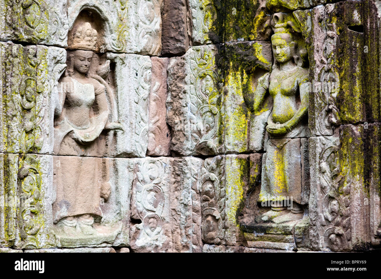 Wat Nokor, Kompong Cham, au Cambodge Banque D'Images