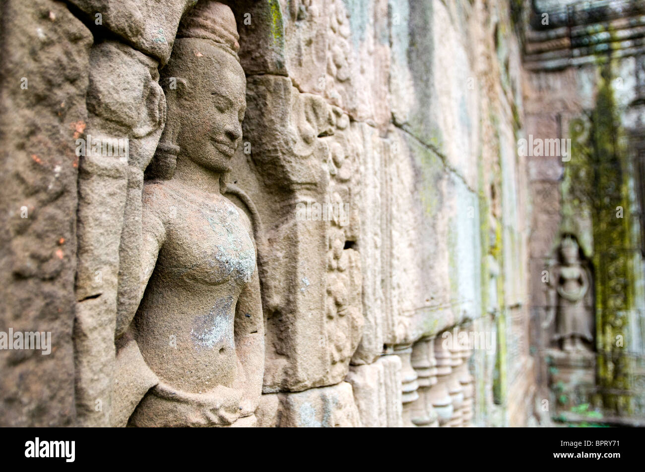 Wat Nokor, Kompong Cham, au Cambodge Banque D'Images