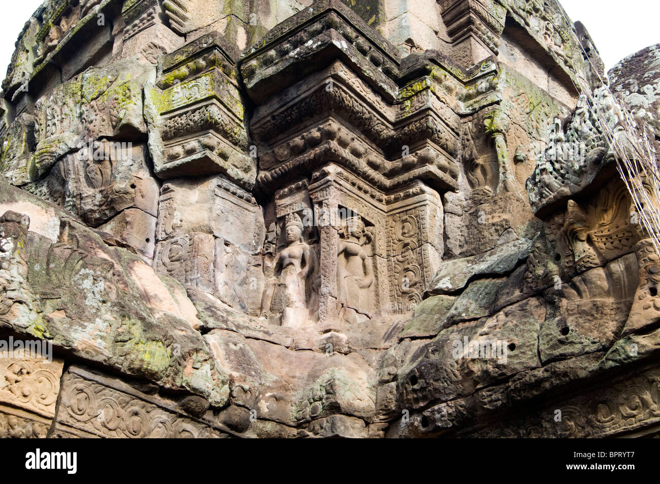 Wat Nokor, Kompong Cham, au Cambodge Banque D'Images