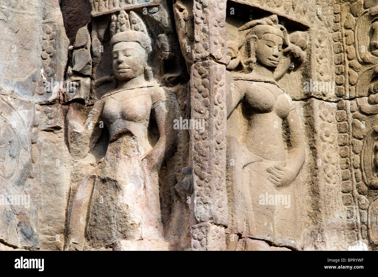 Wat Nokor, Kompong Cham, au Cambodge Banque D'Images