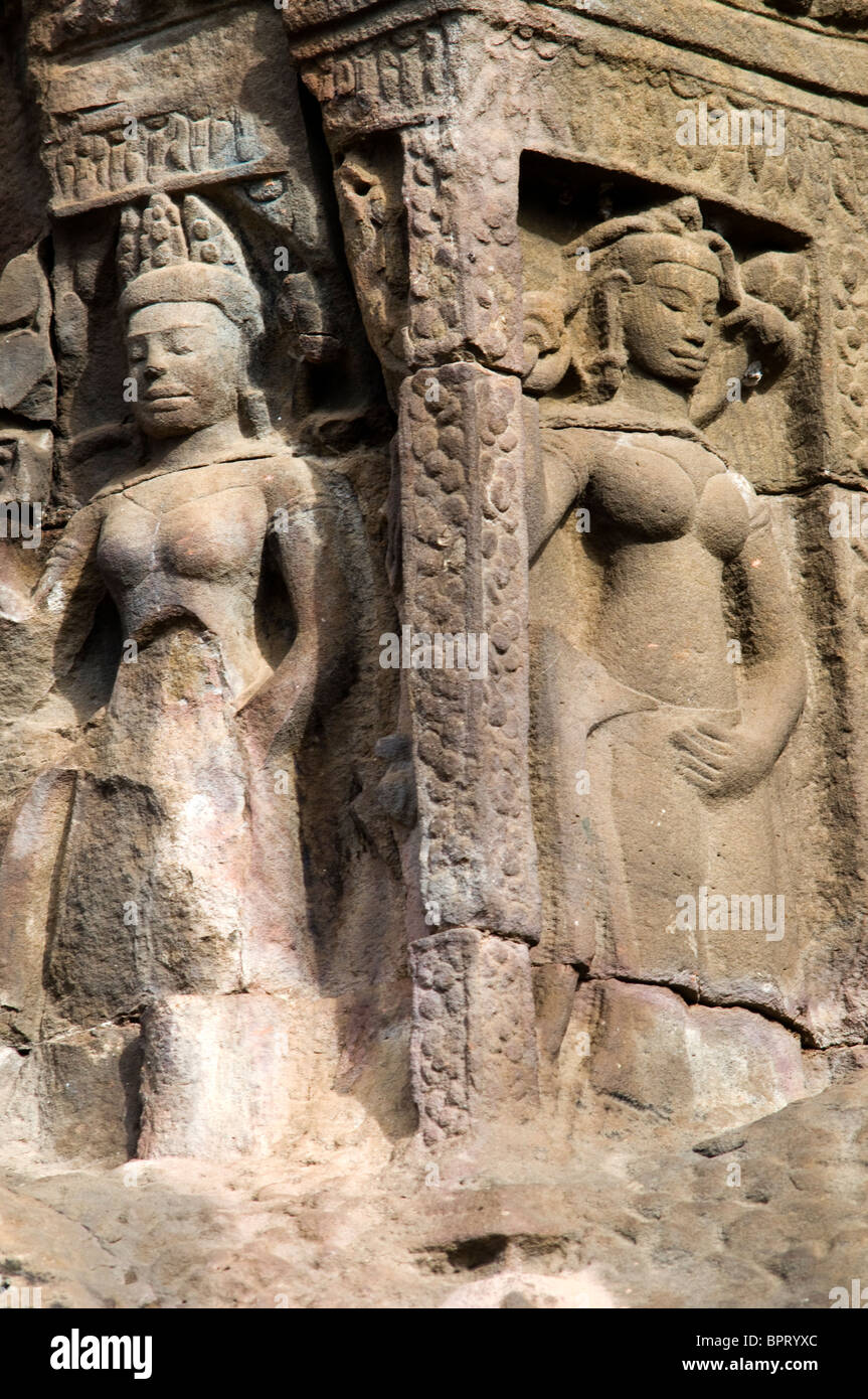 Wat Nokor, Kompong Cham, au Cambodge Banque D'Images