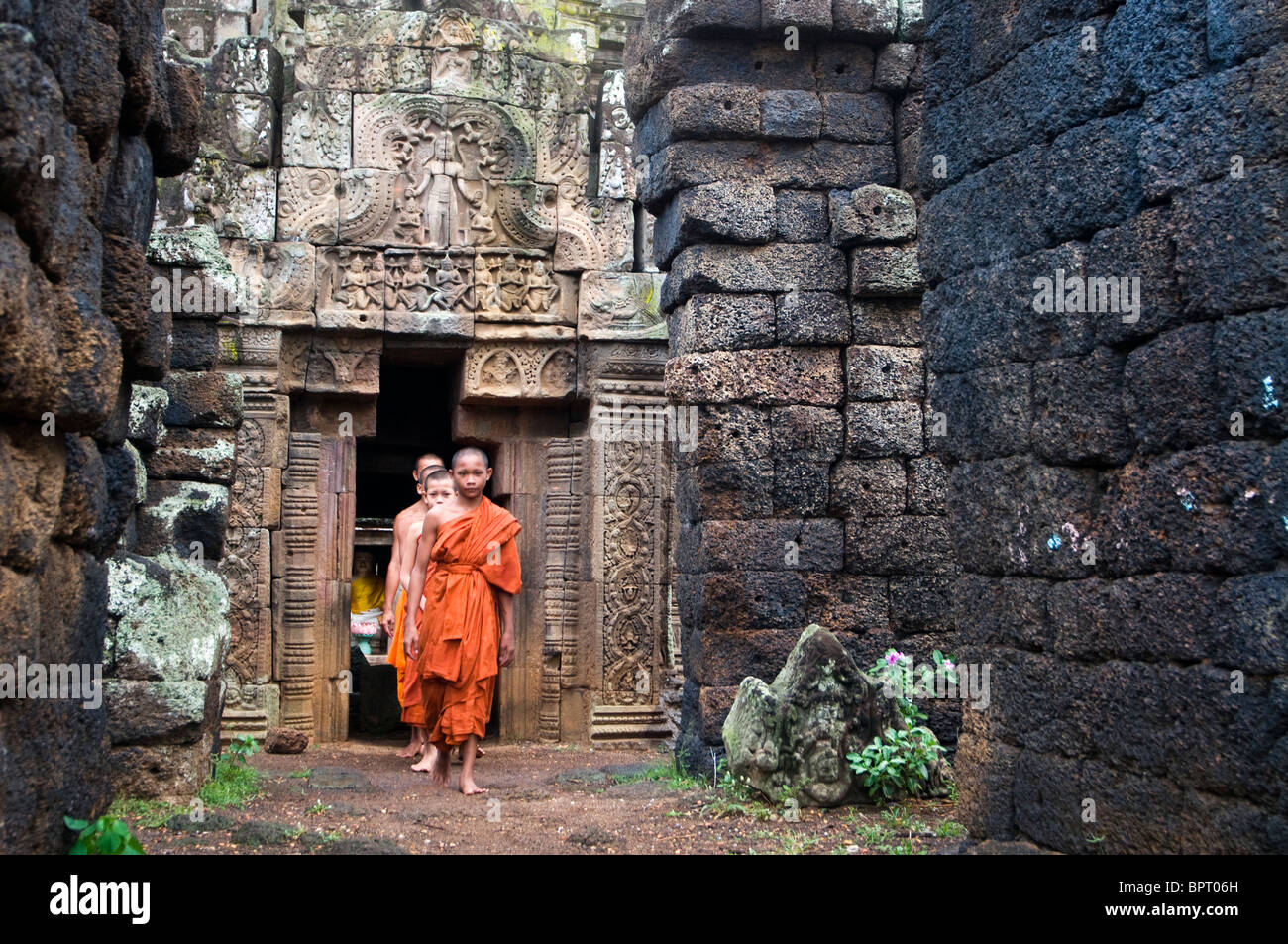Wat Nokor, Kompong Cham, au Cambodge Banque D'Images
