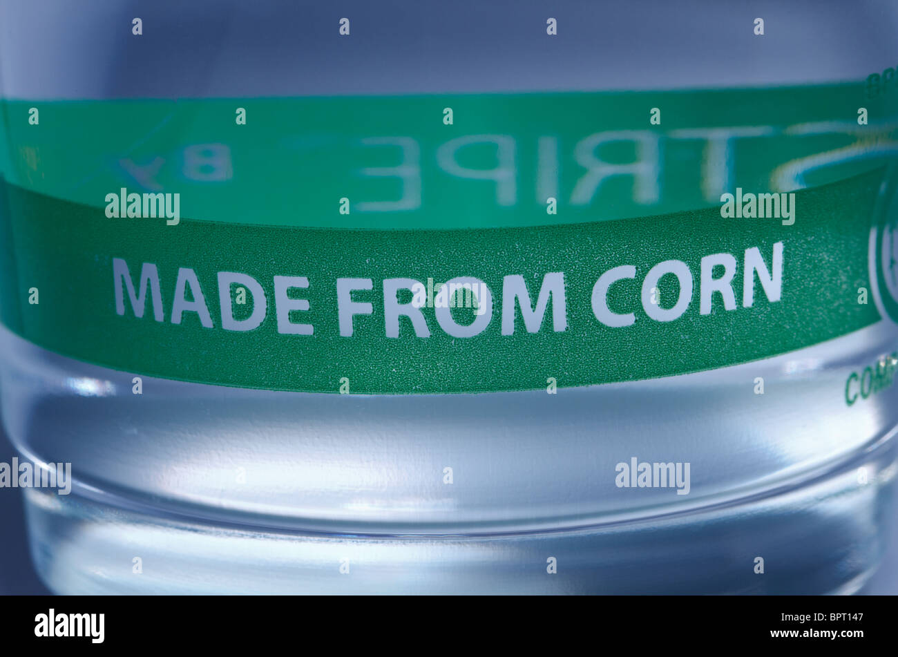 Bioplastique fabriqué à partir de la pac Banque D'Images