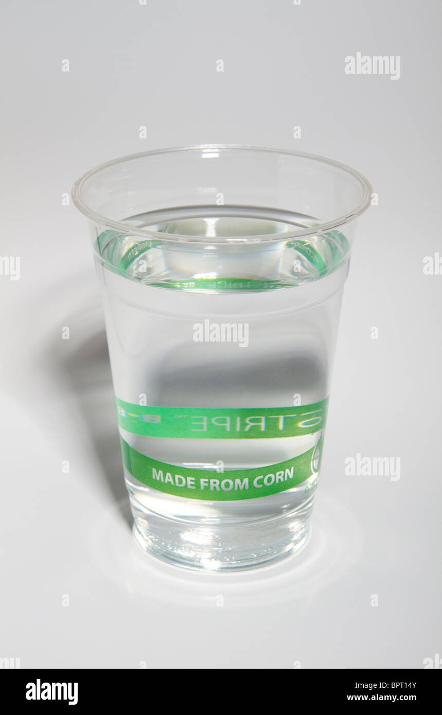 Bioplastique fabriqué à partir de la pac Banque D'Images