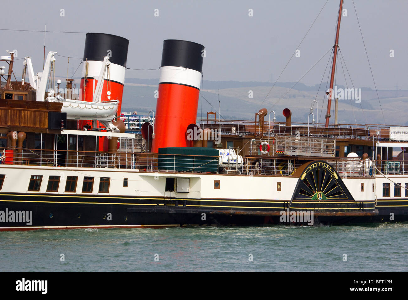 WAVERLEY est le dernier bateau à vapeur de mer dans le monde.Le port de Weymouth dorset england uk go Banque D'Images