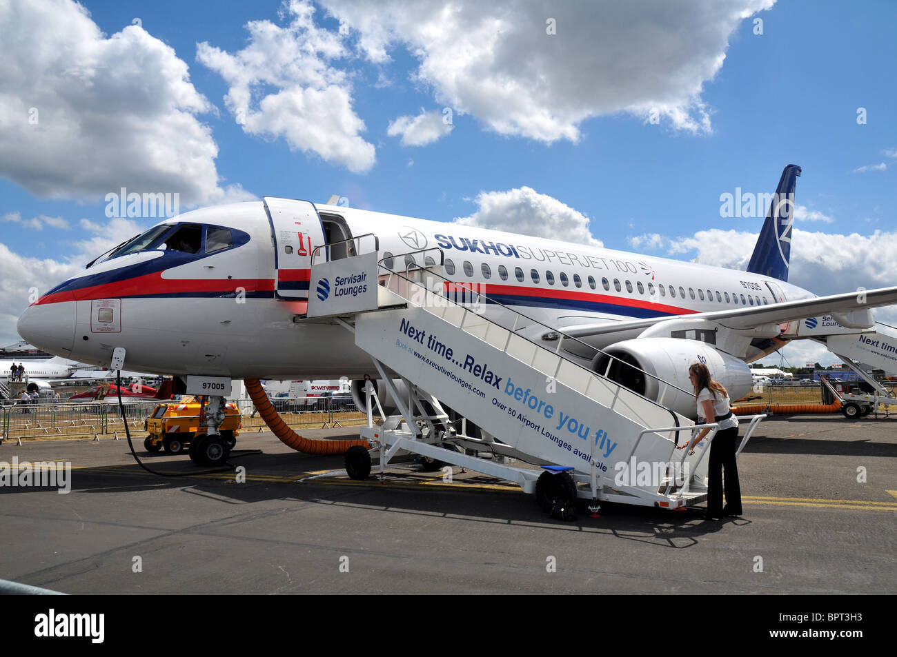 Sukhoi Superjet 100-95 passenger jet Banque D'Images