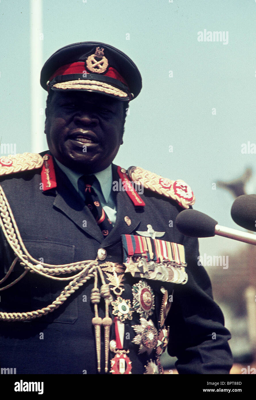 Président de l'Ouganda d'Idi Amin, 03 juillet 1978 Banque D'Images