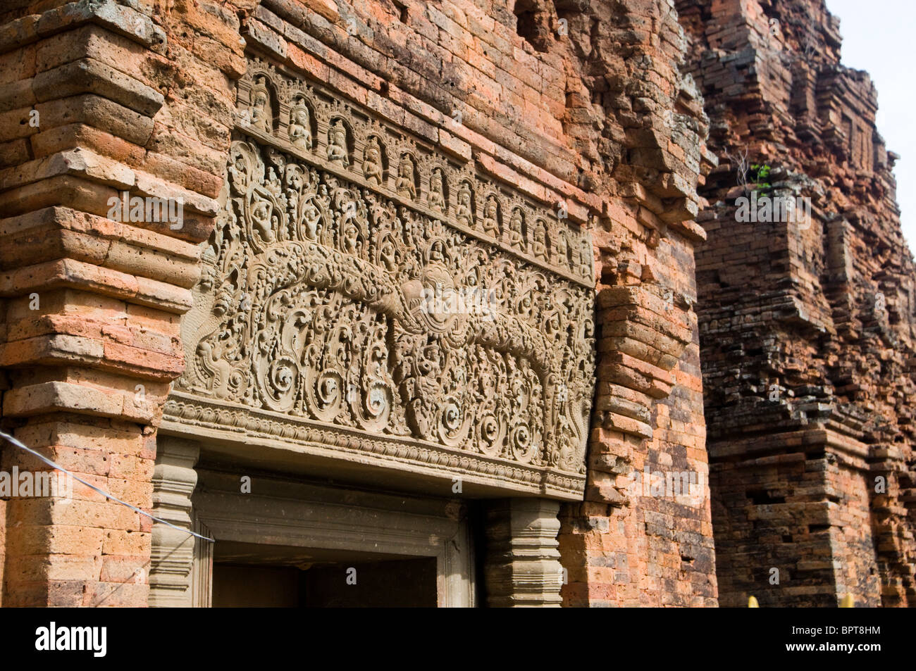Prasat Neang Khmao, Takeo, au Cambodge Banque D'Images