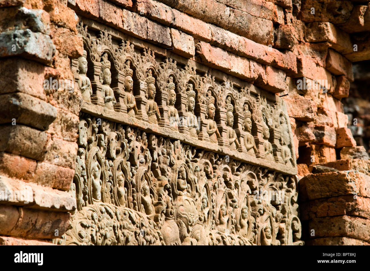 Prasat Neang Khmao, Takeo, au Cambodge Banque D'Images