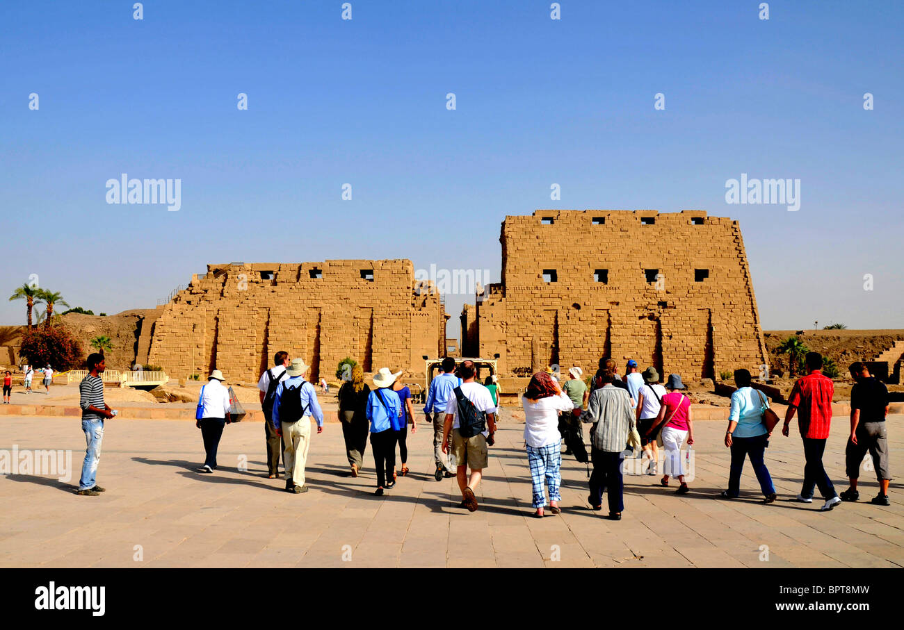 Temple de Karnak, en Égypte. Banque D'Images