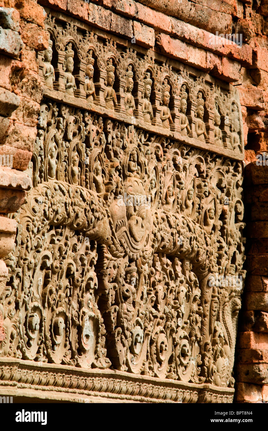 Prasat Neang Khmao, Takeo, au Cambodge Banque D'Images