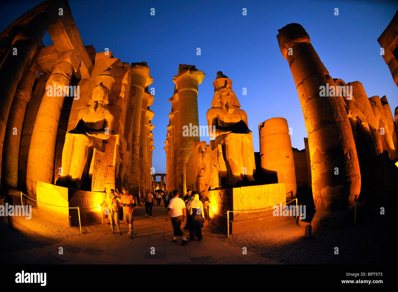 Le temple de Louxor, Egypte. Banque D'Images