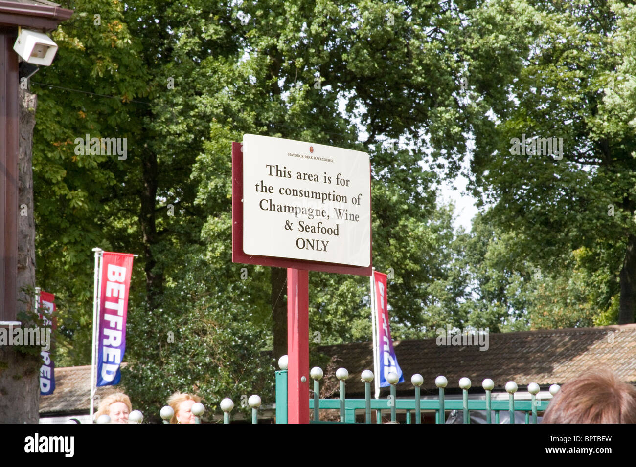 Haydock Park Race Course. ... Septembre 2010. Samedi 4 - Betfred Sprint Cup Banque D'Images