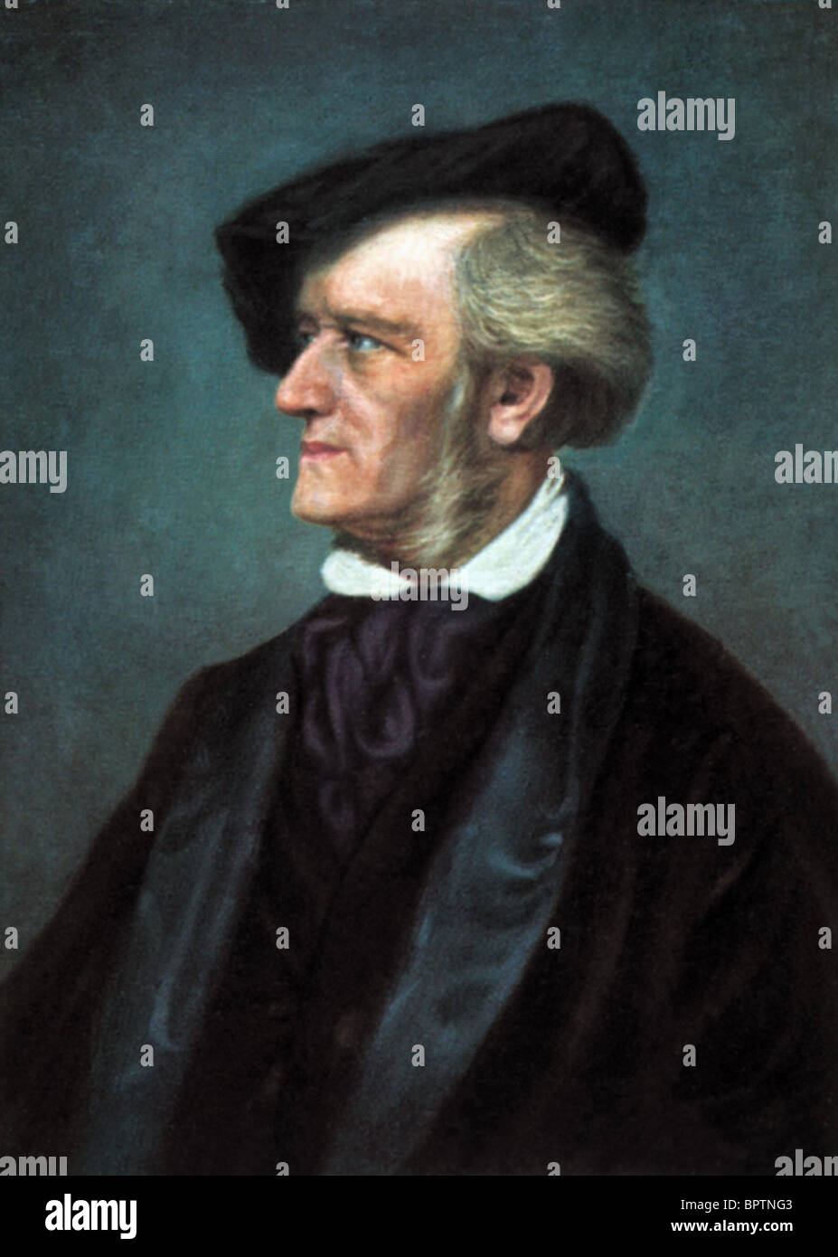 Le compositeur Richard Wagner (1853) Banque D'Images