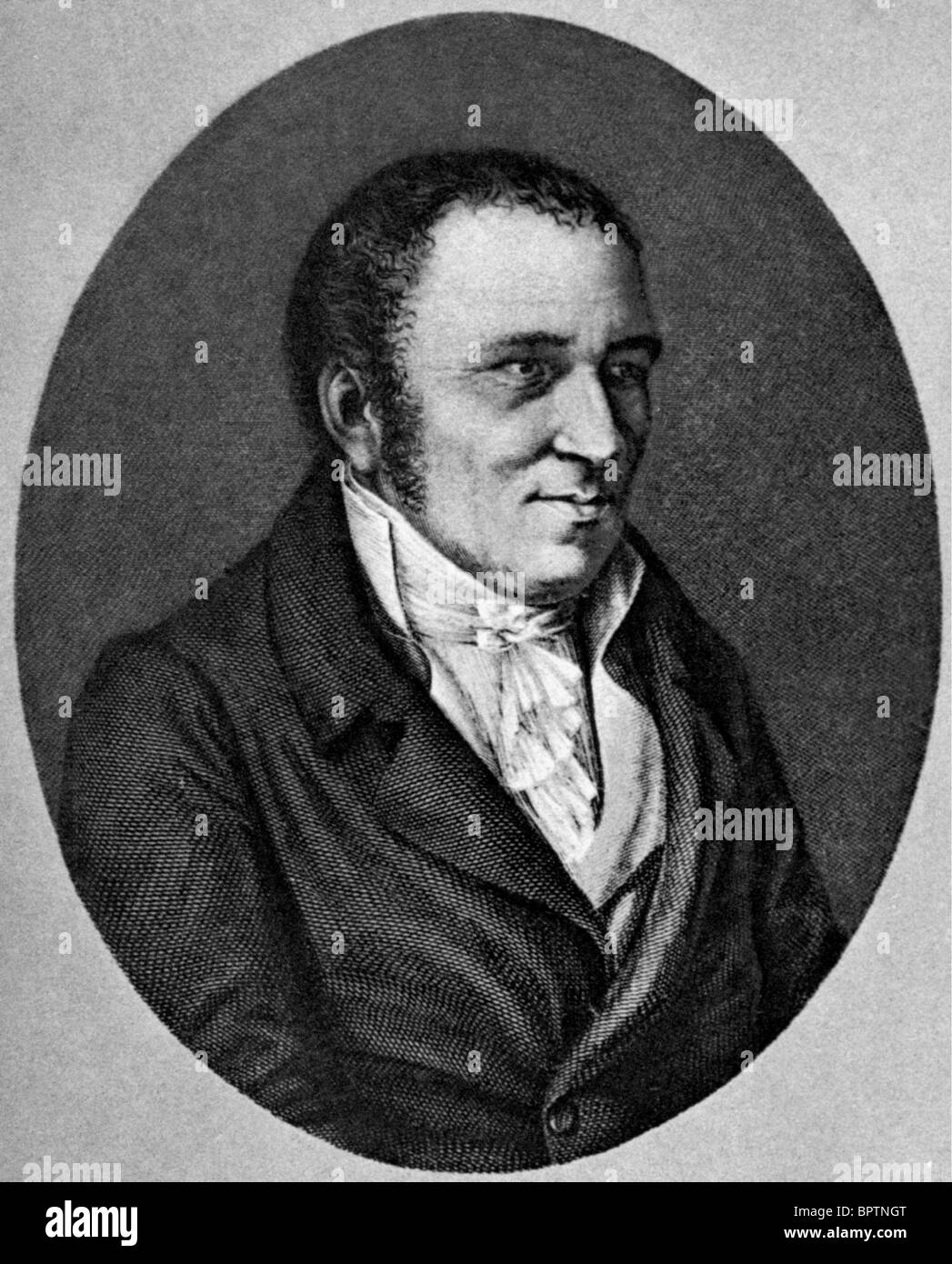 JOHANN PETER HEBEL WRITER AUTEUR (1805) Banque D'Images